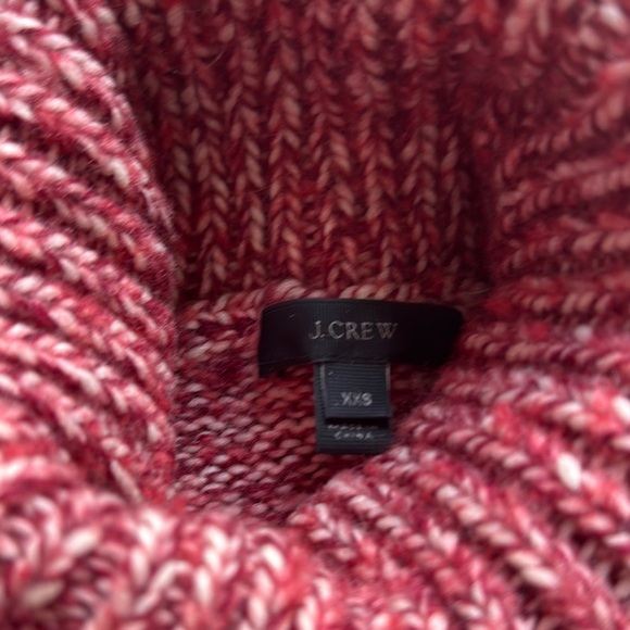 J. Crew Red Chunky Knit Turtleneck Sweater - Picture 2 of 3